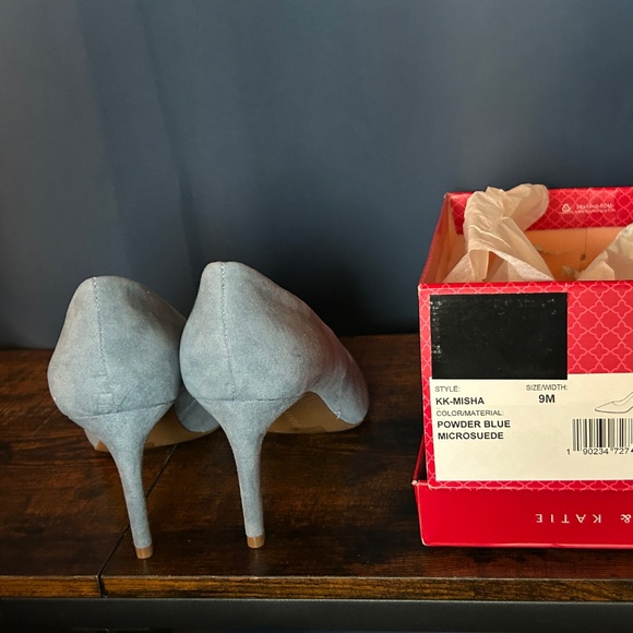 Kelly + Katie Powder Blue Misha Heels - Picture 3 of 5
